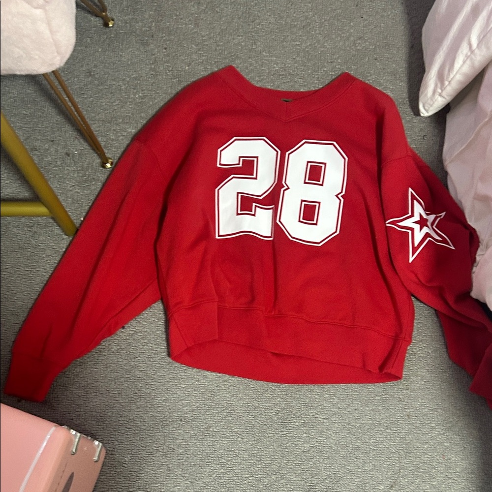 Target Red Sweatshirt with White Number and Star